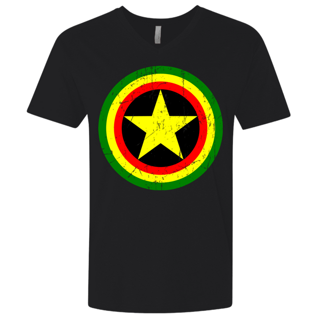T-Shirts Black / X-Small Captain Rasta Men's Premium V-Neck