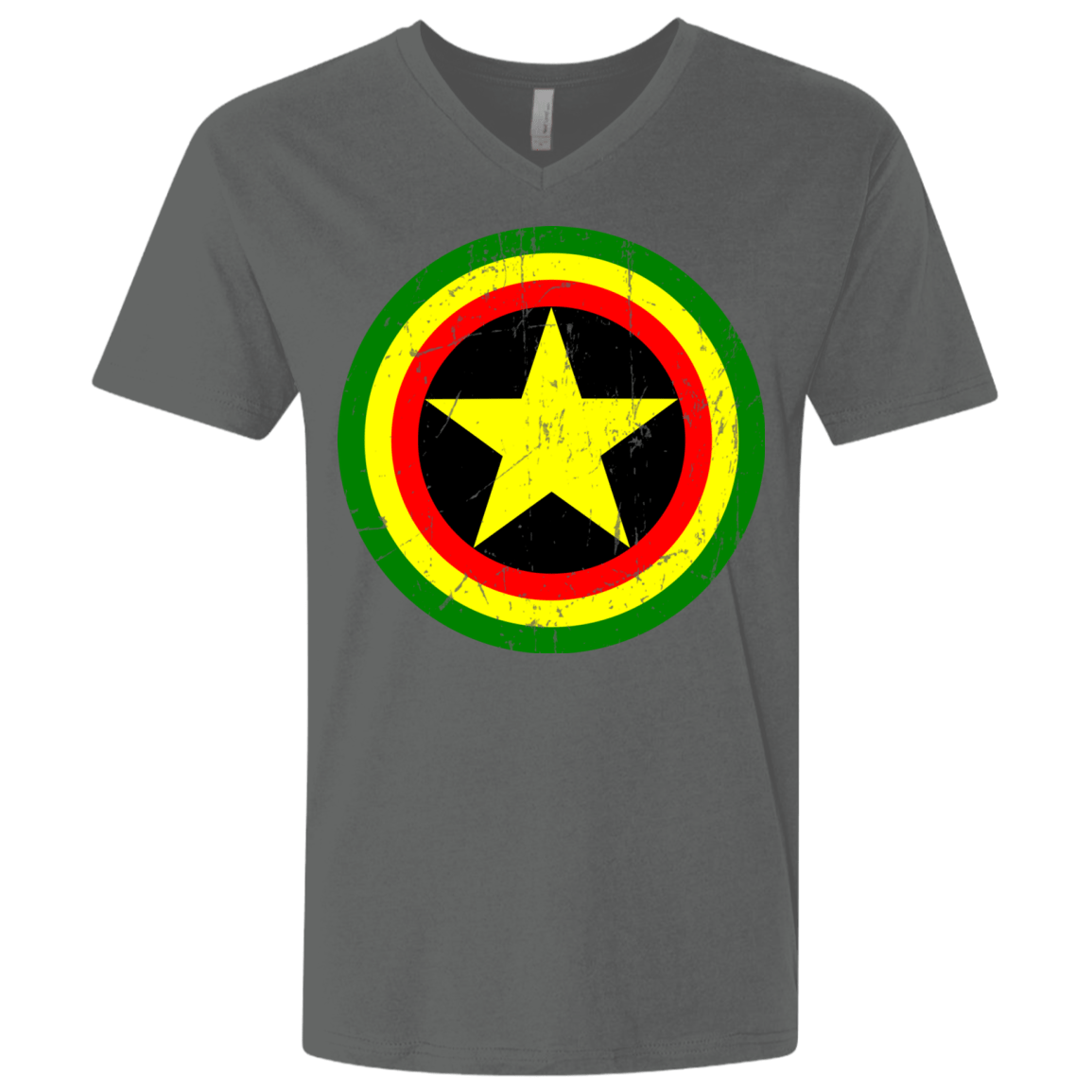 T-Shirts Heavy Metal / X-Small Captain Rasta Men's Premium V-Neck