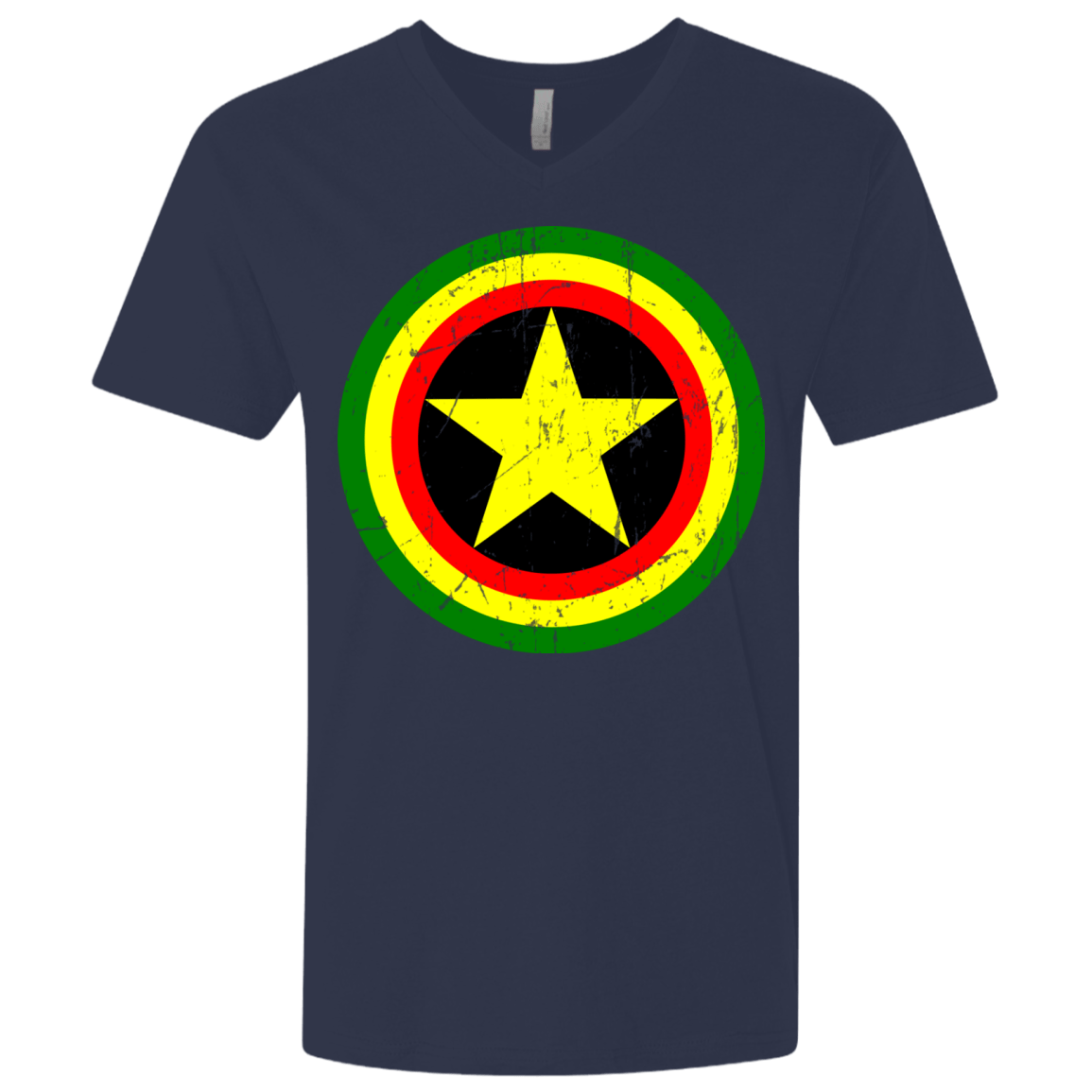 T-Shirts Midnight Navy / X-Small Captain Rasta Men's Premium V-Neck