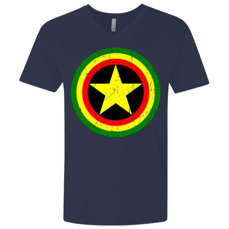T-Shirts Midnight Navy / X-Small Captain Rasta Men's Premium V-Neck