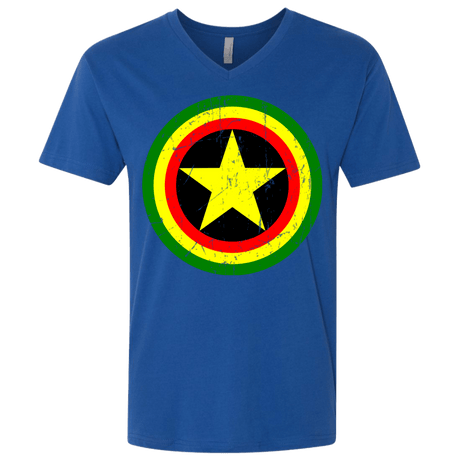 T-Shirts Royal / X-Small Captain Rasta Men's Premium V-Neck