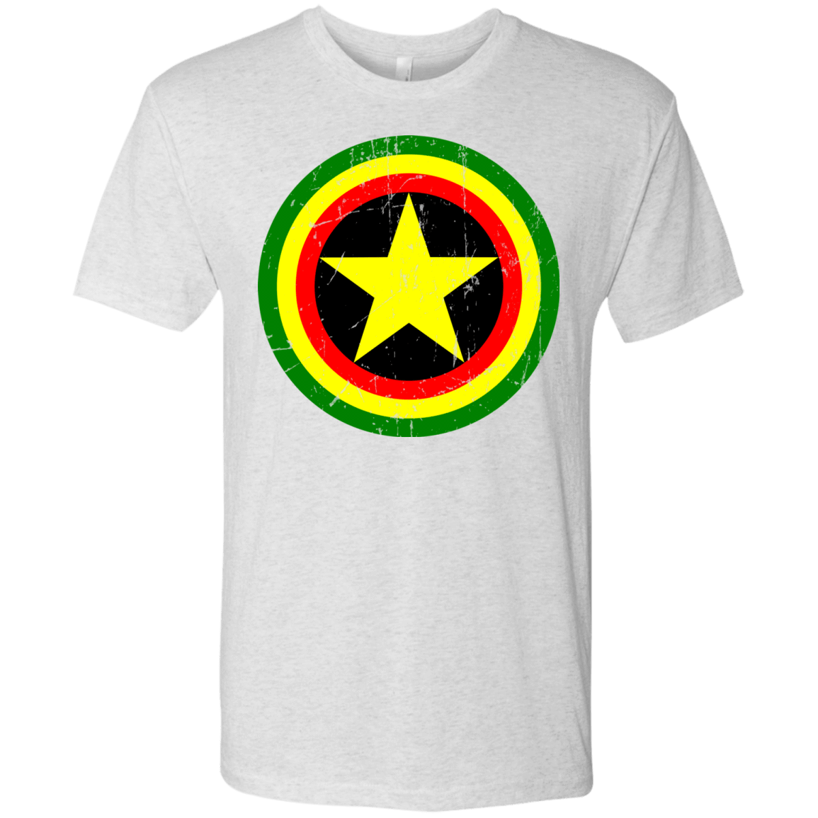 T-Shirts Heather White / Small Captain Rasta Men's Triblend T-Shirt