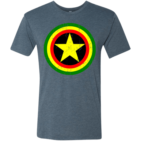 T-Shirts Indigo / Small Captain Rasta Men's Triblend T-Shirt