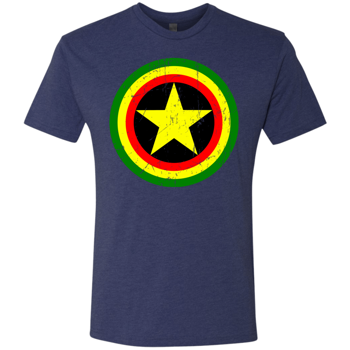 T-Shirts Vintage Navy / Small Captain Rasta Men's Triblend T-Shirt
