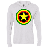 T-Shirts Heather White / X-Small Captain Rasta Triblend Long Sleeve Hoodie Tee