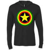 T-Shirts Vintage Black / X-Small Captain Rasta Triblend Long Sleeve Hoodie Tee