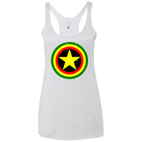 T-Shirts Heather White / X-Small Captain Rasta Women's Triblend Racerback Tank