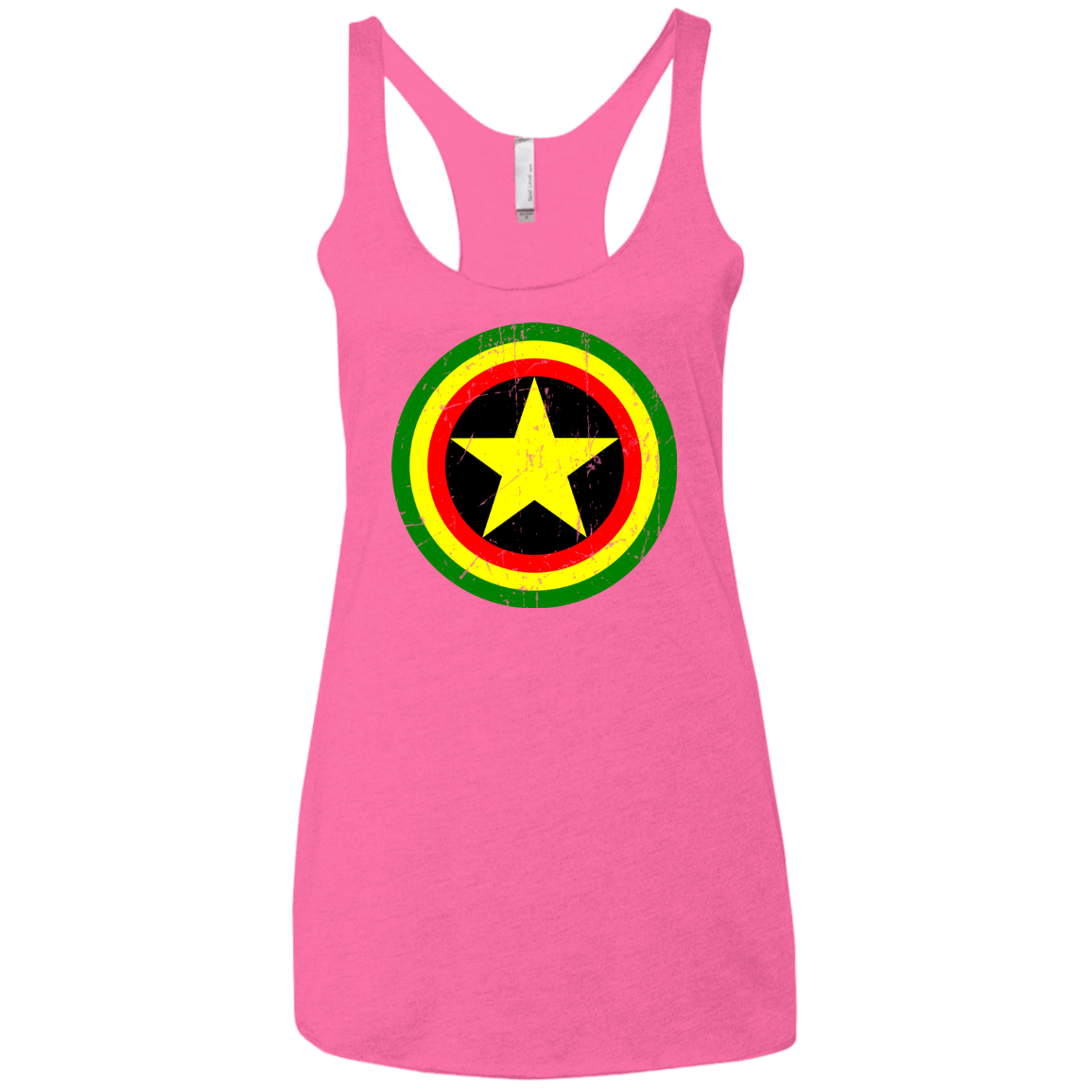 T-Shirts Vintage Pink / X-Small Captain Rasta Women's Triblend Racerback Tank