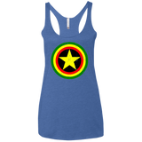 T-Shirts Vintage Royal / X-Small Captain Rasta Women's Triblend Racerback Tank