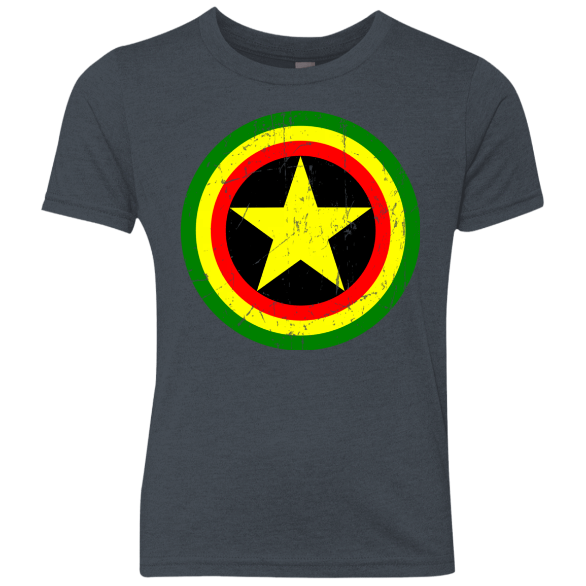 T-Shirts Vintage Navy / YXS Captain Rasta Youth Triblend T-Shirt