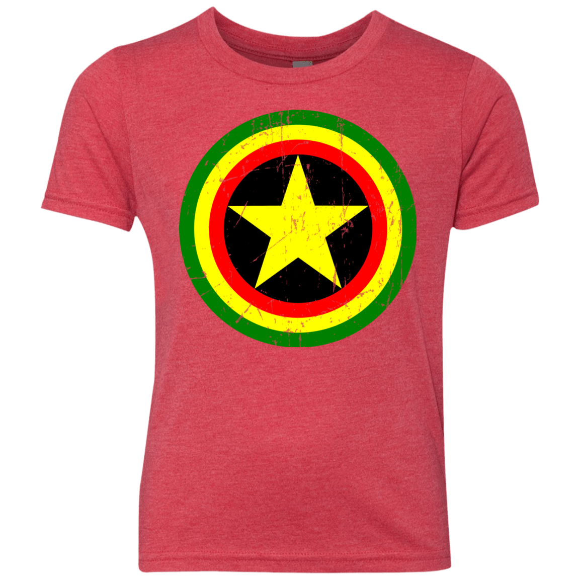 T-Shirts Vintage Red / YXS Captain Rasta Youth Triblend T-Shirt