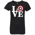 T-Shirts Black / YXS Captain's Love Girls Premium T-Shirt