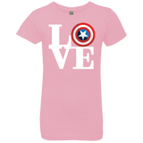 T-Shirts Light Pink / YXS Captain's Love Girls Premium T-Shirt