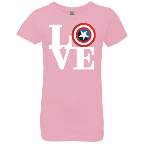 T-Shirts Light Pink / YXS Captain's Love Girls Premium T-Shirt