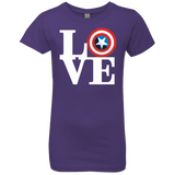 T-Shirts Purple Rush / YXS Captain's Love Girls Premium T-Shirt