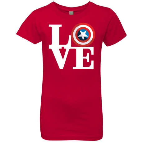 T-Shirts Red / YXS Captain's Love Girls Premium T-Shirt
