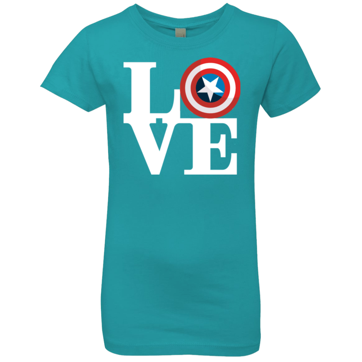 T-Shirts Tahiti Blue / YXS Captain's Love Girls Premium T-Shirt