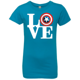 T-Shirts Turquoise / YXS Captain's Love Girls Premium T-Shirt