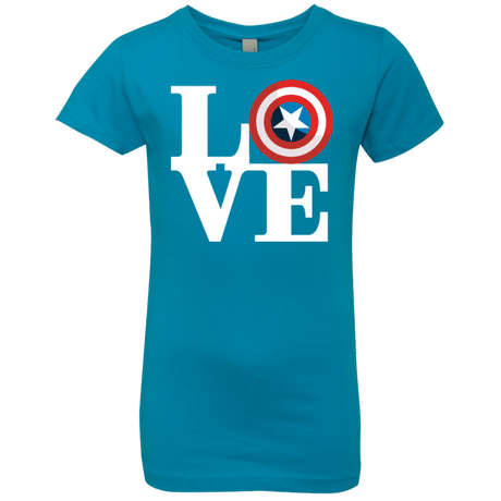 T-Shirts Turquoise / YXS Captain's Love Girls Premium T-Shirt
