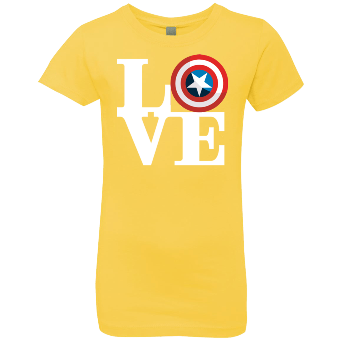 T-Shirts Vibrant Yellow / YXS Captain's Love Girls Premium T-Shirt