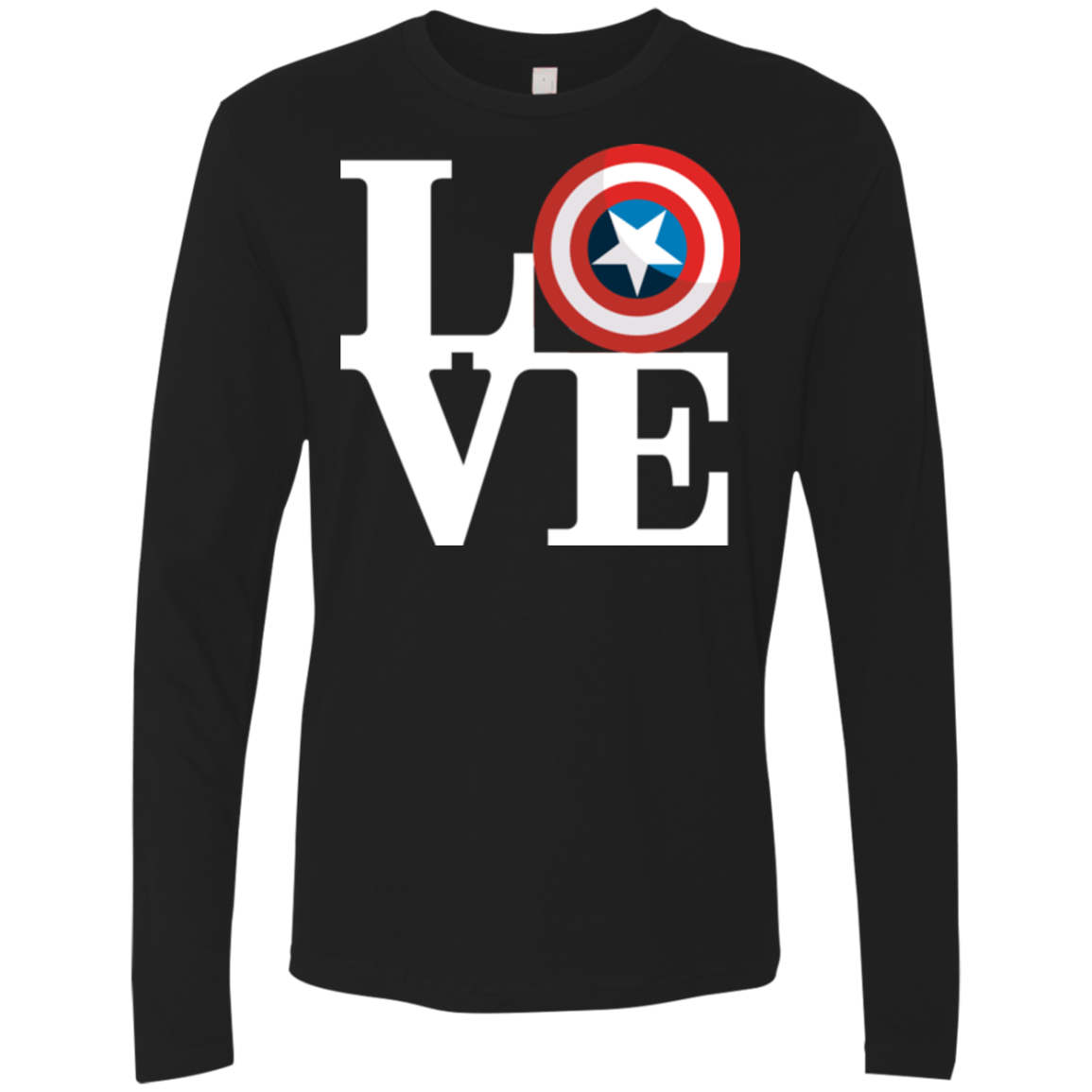 T-Shirts Black / Small Captain's Love Men's Premium Long Sleeve