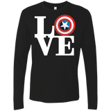 T-Shirts Black / Small Captain's Love Men's Premium Long Sleeve