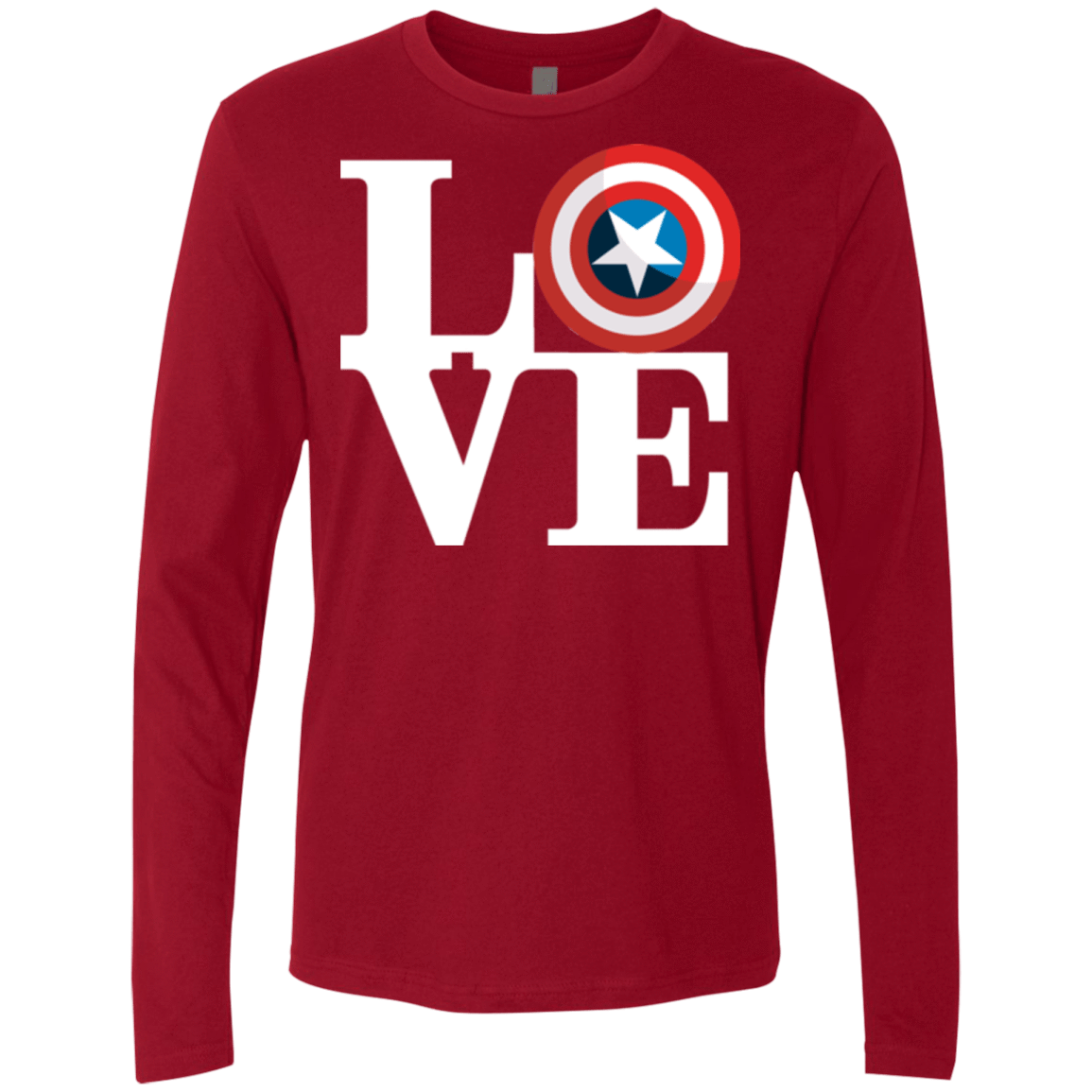 T-Shirts Cardinal / Small Captain's Love Men's Premium Long Sleeve