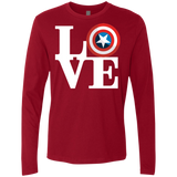 T-Shirts Cardinal / Small Captain's Love Men's Premium Long Sleeve