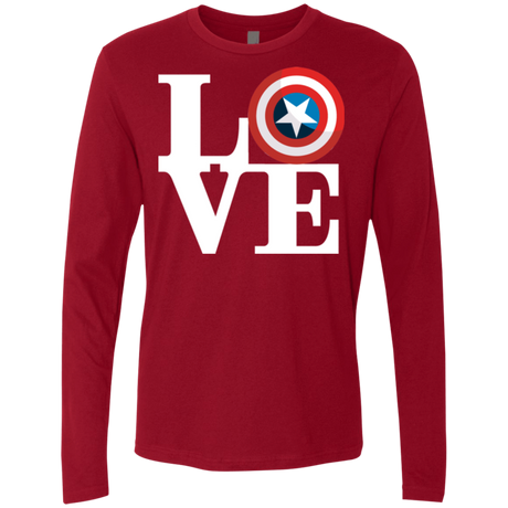 T-Shirts Cardinal / Small Captain's Love Men's Premium Long Sleeve