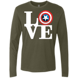 T-Shirts Military Green / Small Captain's Love Men's Premium Long Sleeve
