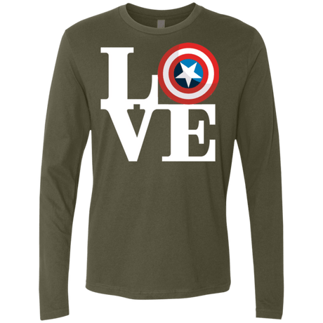 T-Shirts Military Green / Small Captain's Love Men's Premium Long Sleeve