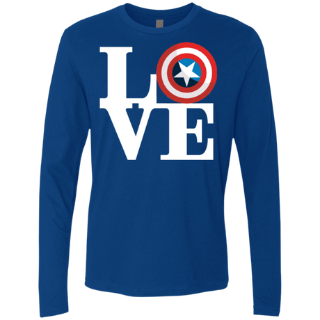 T-Shirts Royal / Small Captain's Love Men's Premium Long Sleeve