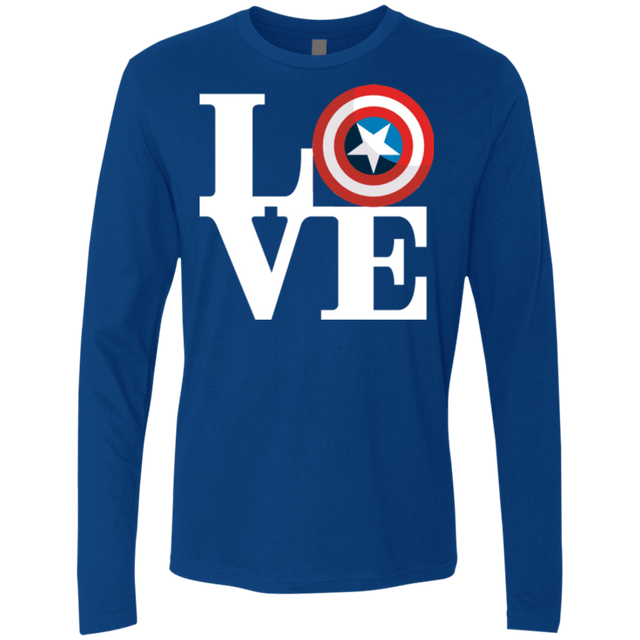 T-Shirts Royal / Small Captain's Love Men's Premium Long Sleeve