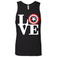 T-Shirts Black / Small Captain's Love Men's Premium Tank Top