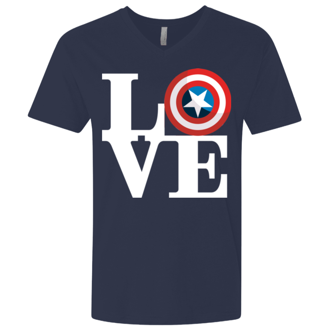 T-Shirts Midnight Navy / X-Small Captain's Love Men's Premium V-Neck