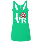 T-Shirts Envy / X-Small Captain's Love Women's Triblend Racerback Tank