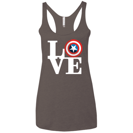 T-Shirts Macchiato / X-Small Captain's Love Women's Triblend Racerback Tank