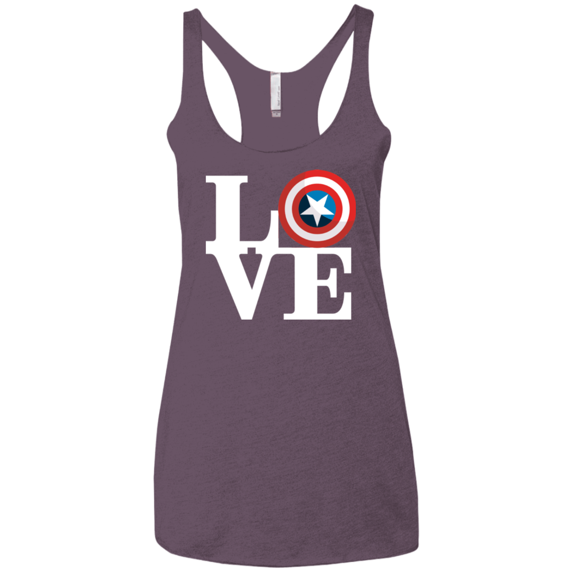 T-Shirts Vintage Purple / X-Small Captain's Love Women's Triblend Racerback Tank