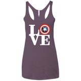 T-Shirts Vintage Purple / X-Small Captain's Love Women's Triblend Racerback Tank