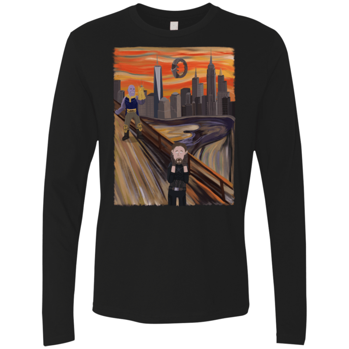 T-Shirts Black / S Captain Scream Men's Premium Long Sleeve