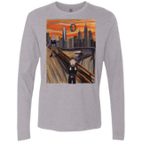 T-Shirts Heather Grey / S Captain Scream Men's Premium Long Sleeve