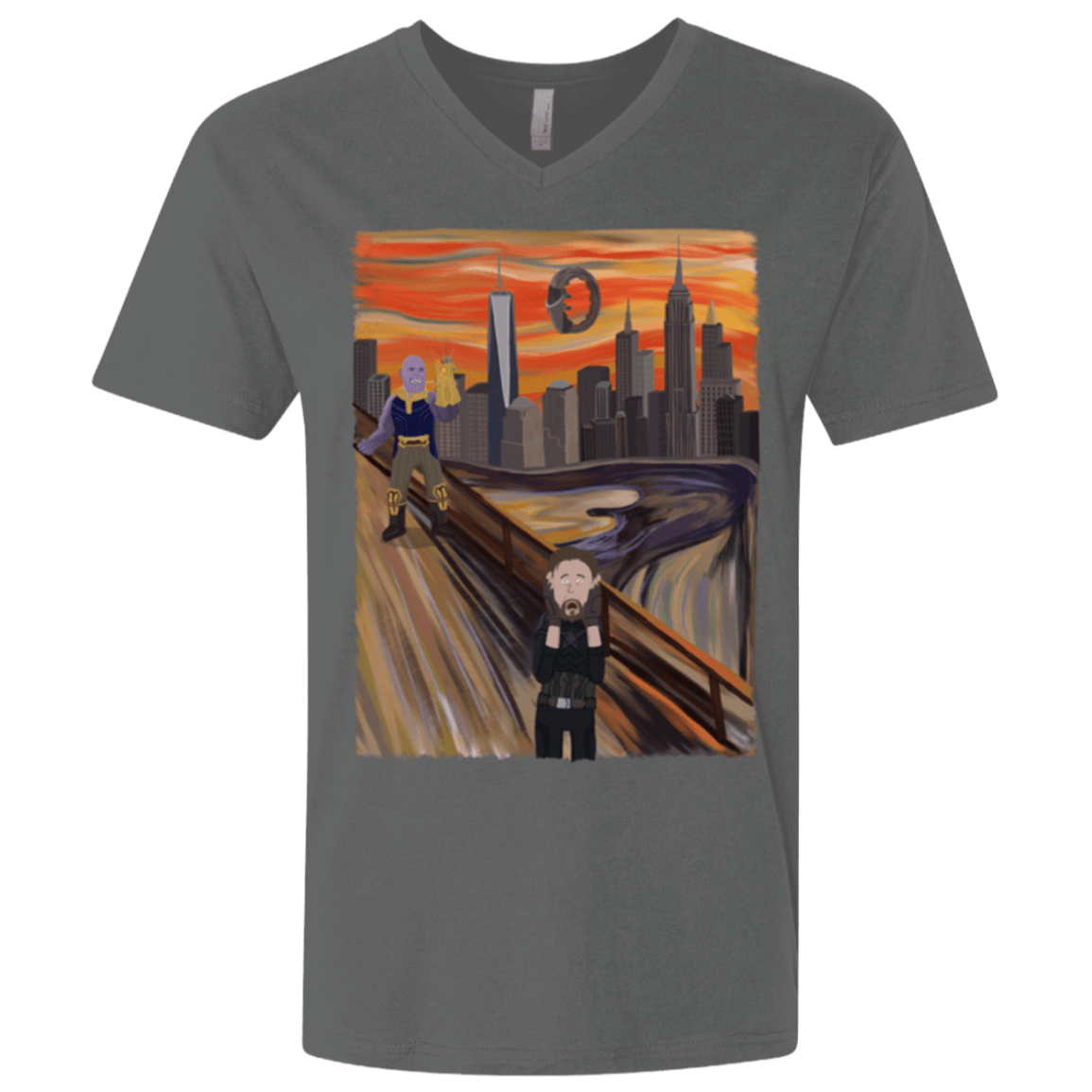 T-Shirts Heavy Metal / X-Small Captain Scream Men's Premium V-Neck