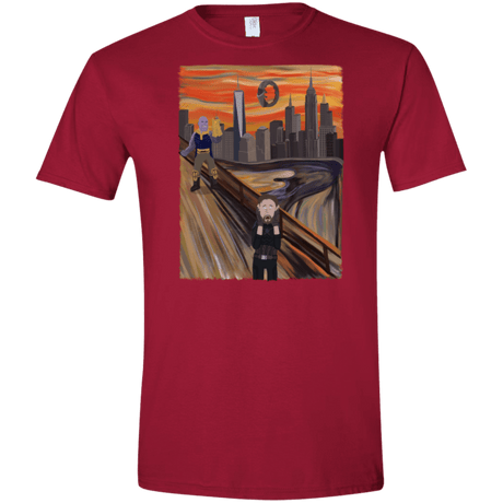 T-Shirts Cardinal Red / S Captain Scream Men's Semi-Fitted Softstyle