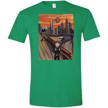 T-Shirts Heather Irish Green / S Captain Scream Men's Semi-Fitted Softstyle
