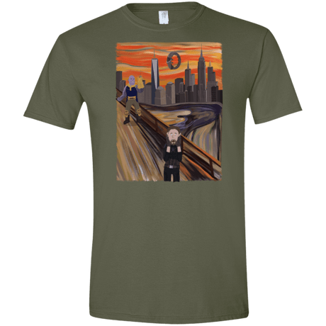 T-Shirts Military Green / S Captain Scream Men's Semi-Fitted Softstyle