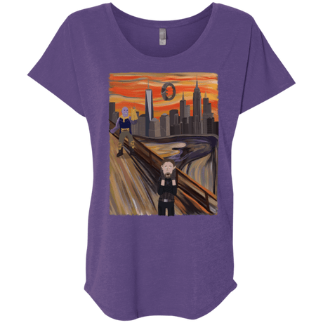 T-Shirts Purple Rush / X-Small Captain Scream Triblend Dolman Sleeve