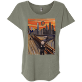 T-Shirts Venetian Grey / X-Small Captain Scream Triblend Dolman Sleeve