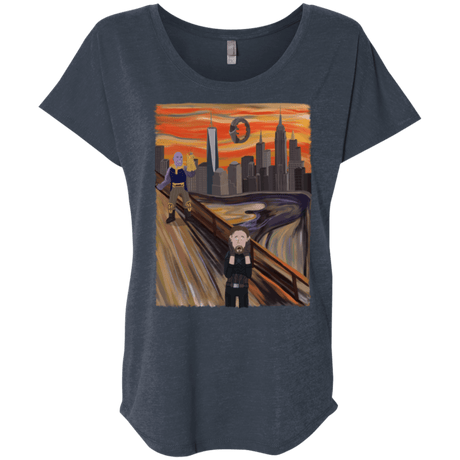 T-Shirts Vintage Navy / X-Small Captain Scream Triblend Dolman Sleeve