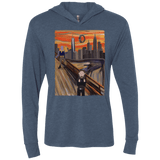 T-Shirts Indigo / X-Small Captain Scream Triblend Long Sleeve Hoodie Tee