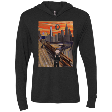 T-Shirts Vintage Black / X-Small Captain Scream Triblend Long Sleeve Hoodie Tee